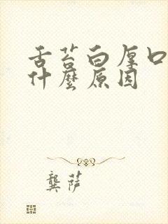 舌苔白厚口苦是什么原因