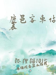 鹿邑客车站时刻表