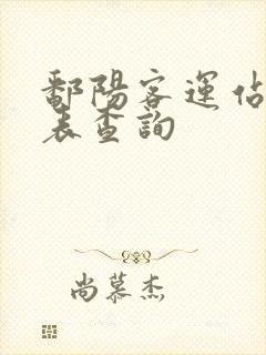 鄱阳客运站时刻表查询