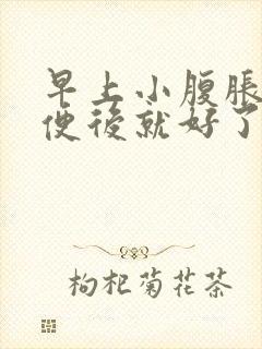 早上小腹胀痛排便后就好了