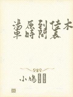 汤原到佳木斯客车时间表