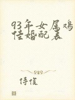 93年女属鸡最佳婚配表