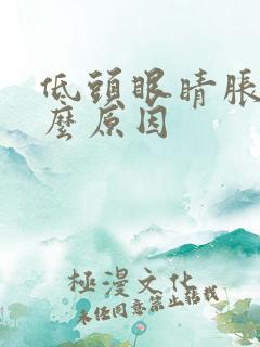 低头眼睛胀痛什么原因