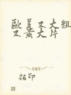 欧美又大粗又爽又黄大片