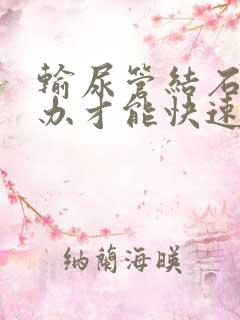 输尿管结石怎么办才能快速排出