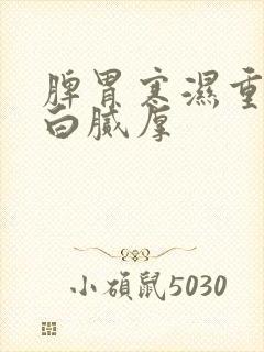 脾胃寒湿重舌苔白腻厚