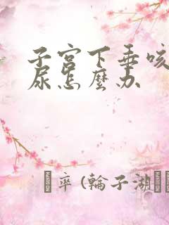 子宫下垂咳嗽漏尿怎么办