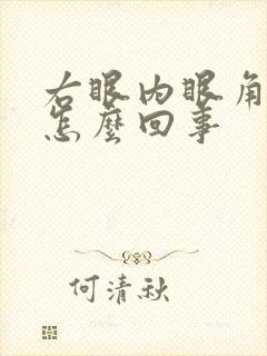 右眼内眼角肿了怎么回事