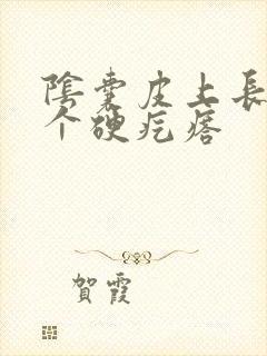 阴囊皮上长了一个硬疙瘩