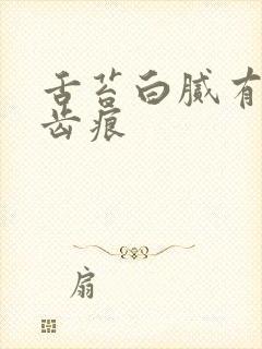 舌苔白腻有裂纹齿痕