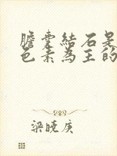 胆囊结石是以胆色素为主的结石