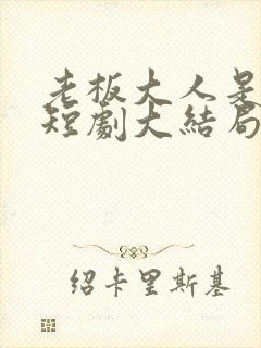 老板大人是老公短剧大结局