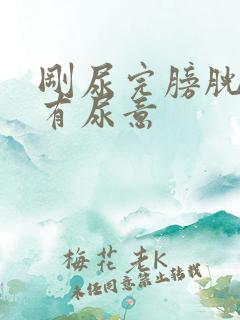 刚尿完膀胱胀又有尿意