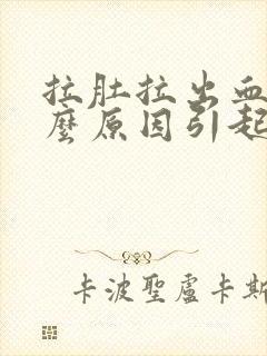 拉肚拉出血是什么原因引起的