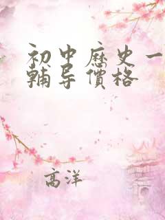 初中历史一对一辅导价格