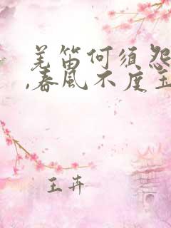 羌笛何须怨杨柳,春风不度玉门关修辞