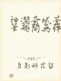 神澜奇域苍穹珠笔趣阁无弹窗