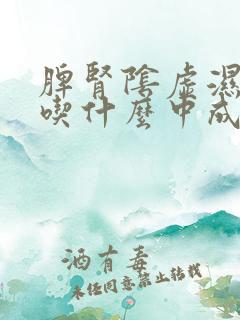 脾肾阴虚湿气重吃什么中成药最好