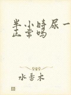 半小时尿一次尿正常吗