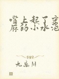 嘴上起了密密麻麻的小水泡