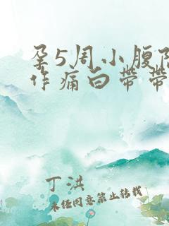 孕5周小腹隐隐作痛白带带血