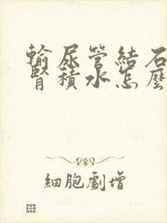 输尿管结石伴有肾积水怎么办