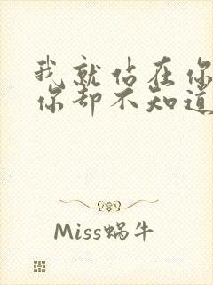 我就站在你面前你却不知道我爱你