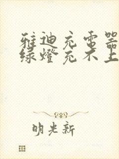 雅迪充电器一直绿灯充不上电