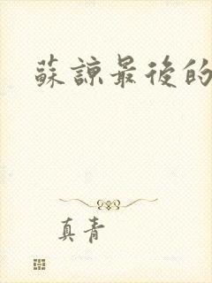 苏谅最后的结局