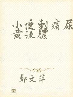 小便刺痛尿液发黄流脓