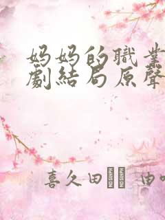 妈妈的职业4韩剧结局原声在线