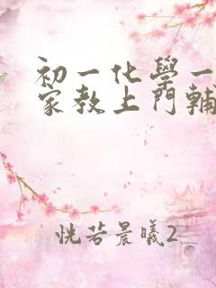 初一化学一对一家教上门辅导老师