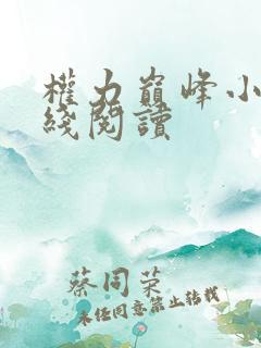 权力巅峰小说在线阅读