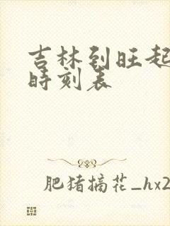 吉林到旺起客车时刻表