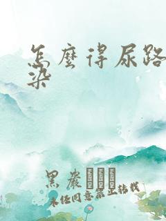 怎么得尿路有感染