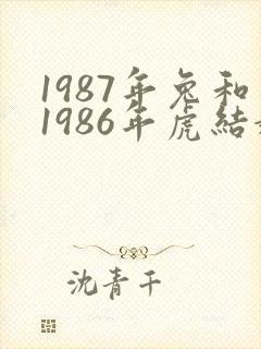 1987年兔和1986年虎结婚好吗