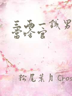 三两一钱男命能当啥官