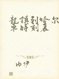 龙镇到哈尔滨客车时刻表