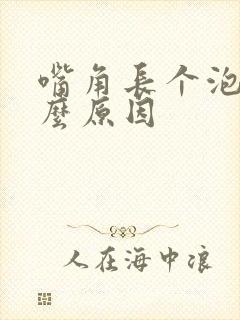 嘴角长个泡是什么原因