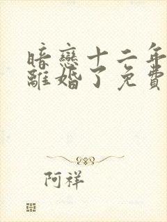 暗恋十二年的他离婚了免费阅读