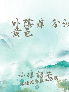 外阴痒 分泌物黄色