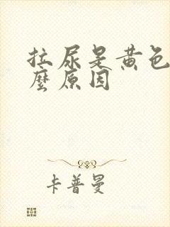 拉尿是黄色是什么原因