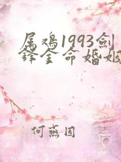 属鸡1993剑锋金命婚姻