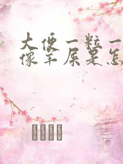 大便一粒一粒的像羊屎是怎么回事