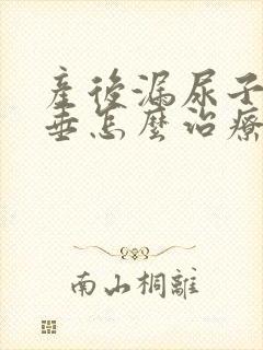 产后漏尿子宫下垂怎么治疗