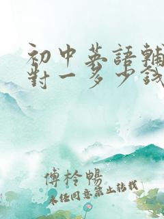 初中英语辅导一对一多少钱