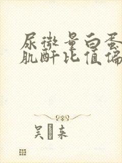 尿微量白蛋白/肌酐比值偏高