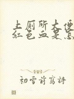 上厕所大便有暗红色血是怎么回事