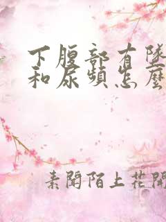 下腹部有坠胀感和尿频怎么回事