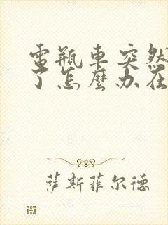 电瓶车突然没电了怎么办在路上